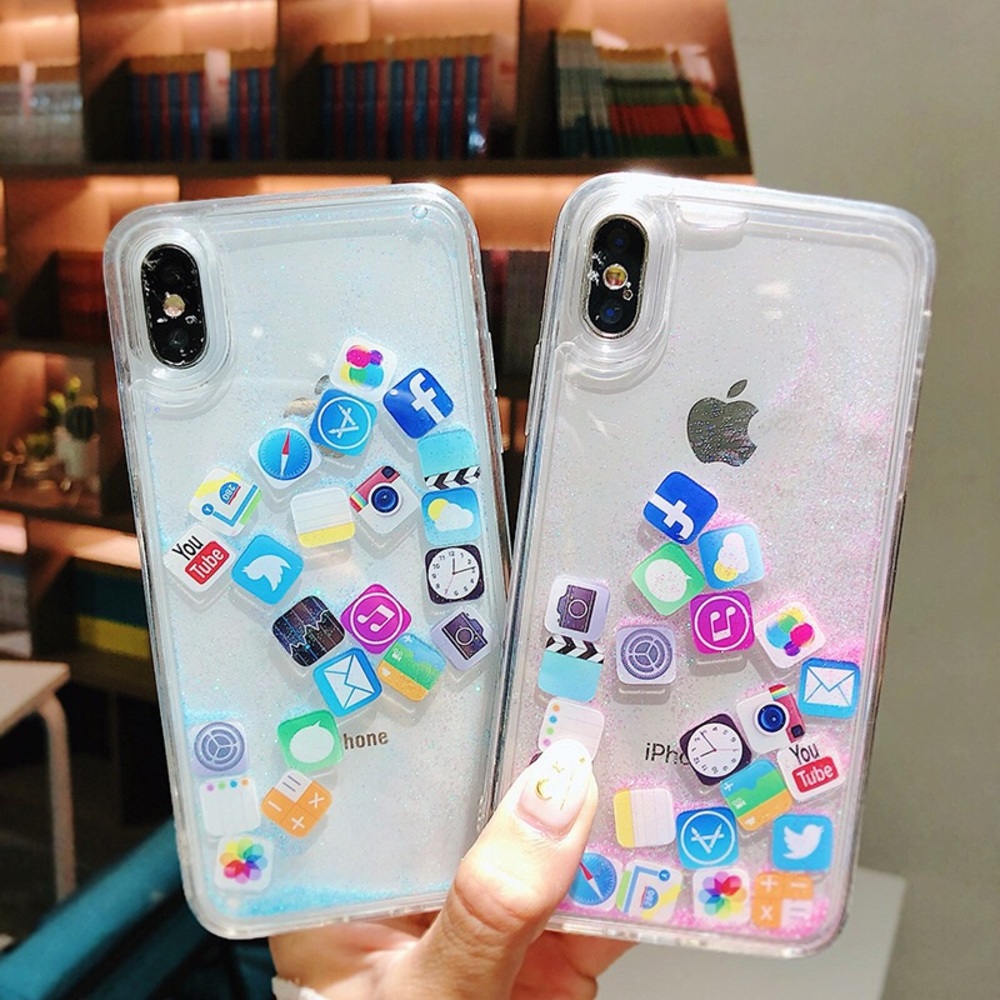 2 FOR $20 Floating Icon Shockproof Iphone X Case